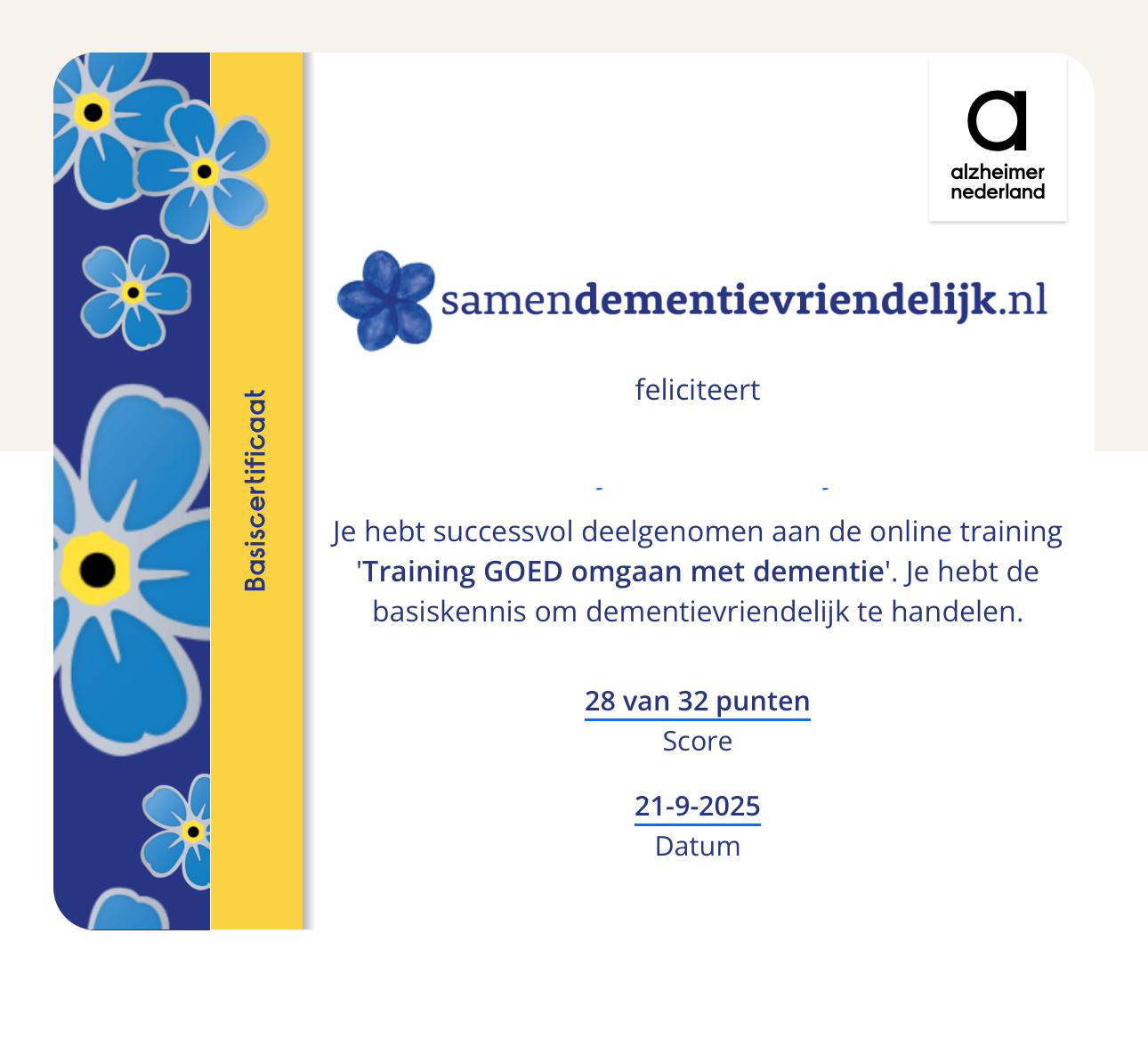 Dag van Alzheiker speldje